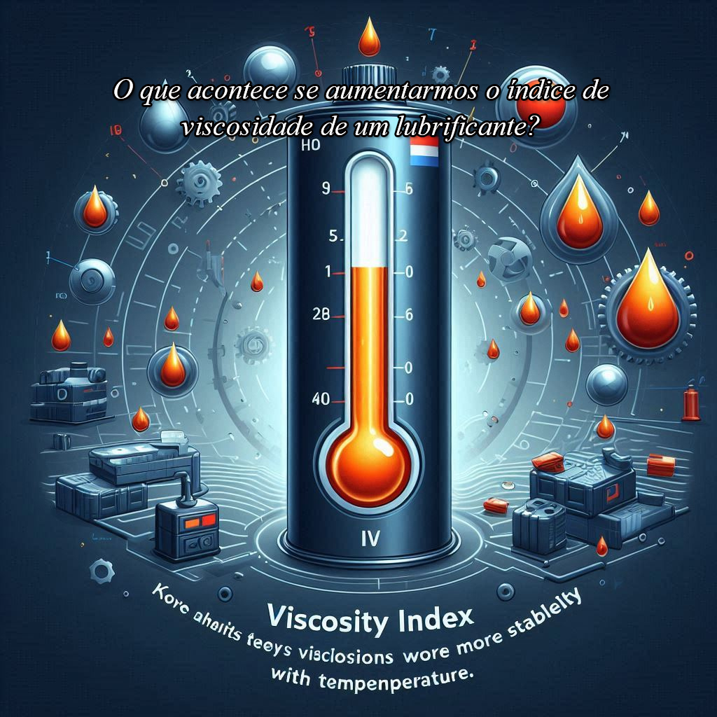 O que acontece se aumentarmos o índice de viscosidade de um lubrificante?